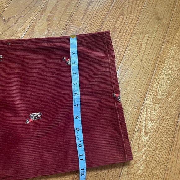 We The Free Free People FP Clifton Cord Wide Leg Jeans Rusty Red reindeer Sz 25 - Picture 14 of 16